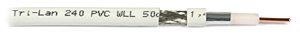 Coaxial Cable (50 ohm): Tri-Lan 240 PVC WLL (white) [100m]