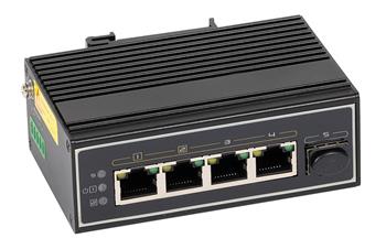 Průmyslový PoE switch ULTIPOWER 341SFP 4xGE(2x PoE 802,3bt/at/af 90W, 2x PoE 802,3af/at), 1xSFP