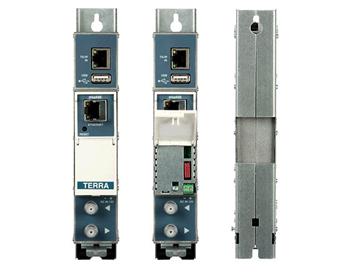 Transmodulátor IP (100/1000 Mbit/s) - 4x DVB-C miq-440 se zabudovaným konektorem USB TERRA