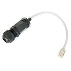 Venkovn� z�suvka RJ-45 STP, kryt� IP67, s 30 cm kabelem Cat5e s ko