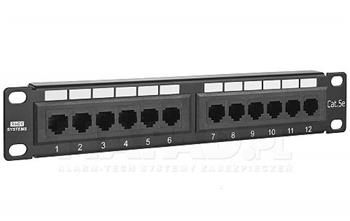 10" Patch panel 12 portů UTP5e 10" PP12