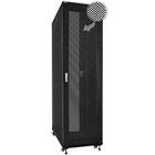 19" Rack skříň S6142DPII/B (42U 600x1000mm, pojízdná,matná,perforované dveře)