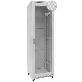 19" Rack skříň S6142DPW (42U 600x1000mm, pojízdná,matná,perforované dveře,šedá)