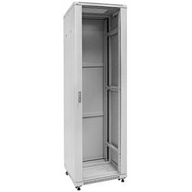 19" Rack skříň S6142W (42U 600x1000mm, pojízdná,matná, bílošedá)