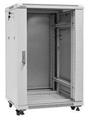 19" Rack skříň S6615/W (15U 600x600mm, pojízdná,matná, šedá)