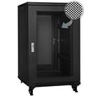 19" Rack skříň S6615DPII/B (15U 600x600mm, pojízdná,matná, perforované dveře)
