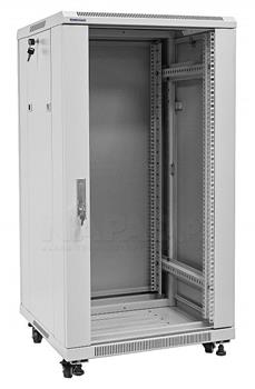 19" Rack skříň S6618/W (18U 600x600mm, pojízdná,matná, šedá)