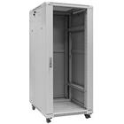 19" Rack skříň S6627 (27U 600x600mm, pojízdná,matná, šedá) 