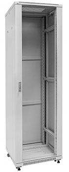 19" Rack skříň S6842 (42U 600x800mm, pojízdná,matná, šedá)