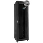 19" Rack skříň S8147DP/B (47U 800x1000mm, pojízdná,matná, perforované dveře)