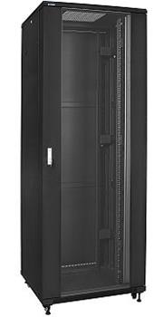 19" Rack skříň S8847 (47U 800x800mm, pojízdná,matná)