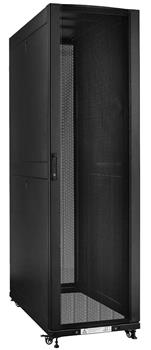 19" Rack skříň serverová SS8142 (42U 800x1070mm, pojízdná,matná,perforované dveře)