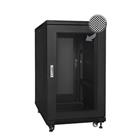 19" Rack skříň SQ6115DPII/B (15U 1000mm, pojízdná,matná,perforované dveře)  - rychlá montáž