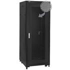 19" Rack skříň SQ6142DP/B (42U 600x1000mm, pojízdná,matná, perforované dveře)- rychlá montáž