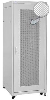 19" Rack skříň SQ6142DP/W (42U 600x1000mm, pojízdná,matná, perforované dveře)- rychlá montáž