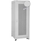 19" Rack skříň SQ6142DP/W (42U 600x1000mm, pojízdná,matná, perforované dveře)- rychlá montáž