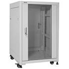 19" Rack skříň SQ6615/W (15U 600x600mm, pojízdná,matná, šedá) - rychlá montáž