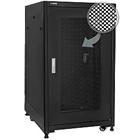 19" Rack skříň SQ6618DP/B (18U 600mm, pojízdná,matná,perforované dveře)  - rychlá montáž