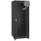 19" Rack skříň SQ8142DP/B (42U 800x1000mm, pojízdná,matná, perforované dveře)- rychlá montáž