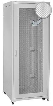 19" Rack skříň SQ8142DP/W (42U 800x1000mm, pojízdná,matná, perforované dveře)- rychlá montáž