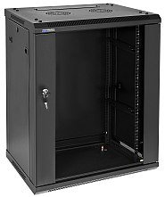 19" Rack skříň W6415/B (15U 450mm, závěsná)