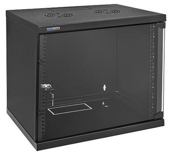 19" Rack skříň WSH5409/B (9U 400mm, závěsná) SOHO - černá