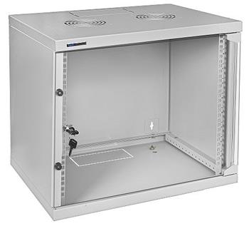 19" Rack skříň WSH5409/W (9U 400mm, závěsná) SOHO - šedá