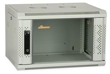 19 "racková skříň SIGNAL (6U 450 mm, závěsná, šedobílá)