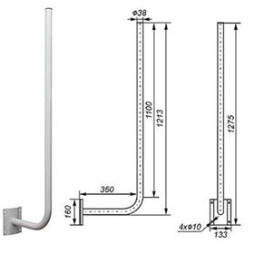 Anténní držák WR-30/110 (SAT/TV, 30 x 110 cm, pozinkovaný)