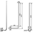 Anténní držák WR-30/110 (SAT/TV, 30 x 110 cm, pozinkovaný)