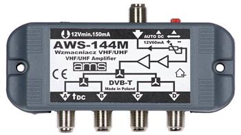 Anténní zesilovač AWS-144M (1-69R 4-OUT 17dB)