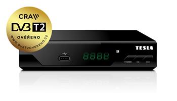 Bazar-TESLA TE-310 - set-top box DVB-T2 (H.265/HEVC), ověřeno CRA