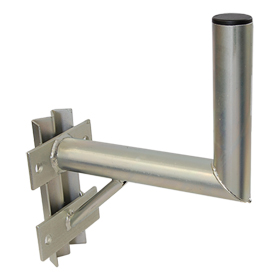 Držák antény 25cm s vinklem a vzpěrou, (na stožár 60-140mm), trubka 42/2mm, zinek Žár