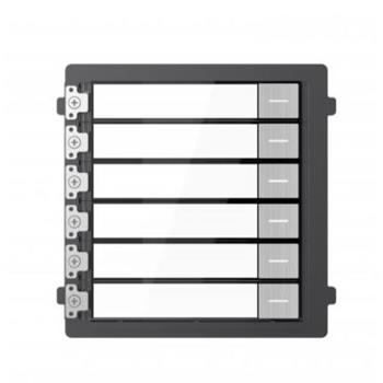 DS-KD-KK/S - Modul interkomu se 6 tlačítky; nerez
