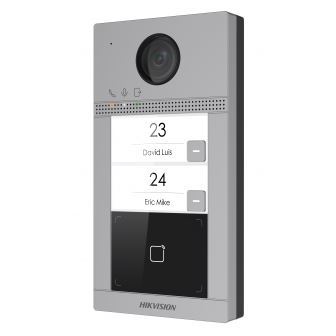 DS-KV8213-WME1(B)/Surface - IP dveřní interkom, 2-tlačítkový, čtečka karet, 2MPx kamera, WiFi