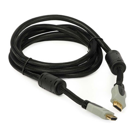 HDMI - HDMI M/M - 2m pozlacený, opletený