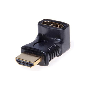 HDMI úhlová redukce 90° M/F (nahorů)