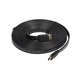 High Speed HDMI kabel s Ethernet (v1.4, 5m, plochý , 28AWG)