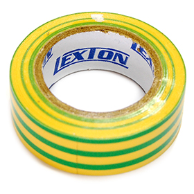 Izolační páska 19mm x 10m - zeleno / žlutá