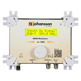 JOHANSSON 8202 modulátor HDMI -> QAM/COFDM