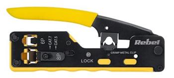 Krimpovací kleště pro modulární a průchozí konektory RJ45 a RJ12 - RB-1006