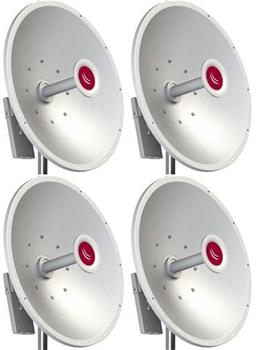 MikroTik MTAD-5G-30D3-PA, mANT30, 30dBi Parabolická anténa Dual 5GHz, 2x RPSMA, precizní úchyt - 4 PACK