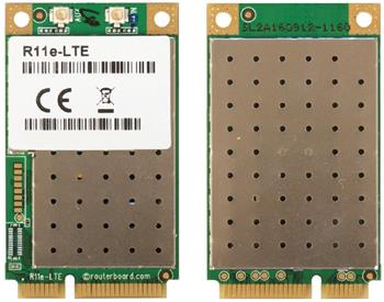 MikroTik R11e-LTE - 2G/3G/4G/LTE miniPCi-e karta, 2x u.Fl