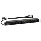 Napájecí lišta (19 "RACK, 1U, 9 zásuvek, IEC320C13/UPS plug)