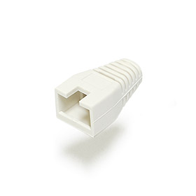 Návlek na plug RJ45 s výřezem - bílý