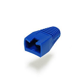 Návlek na plug RJ45 s výřezem - modrý