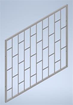 Ochranná mříž 1,71m x 1,48m - zinek žár, Lze vyrobit rozměr i na zakázku