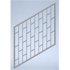 Ochranná mříž 1,71m x 1,48m - zinek žár, Lze vyrobit rozměr i na zakázku