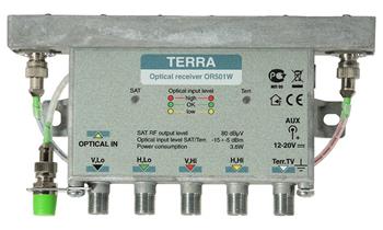 Optický přijímač TERRA OR501MW (QUATTRO + DVB-T)