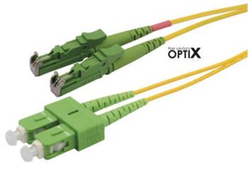 OPTIX E2000/APC-SC/APC optický patch cord 09/125 10m